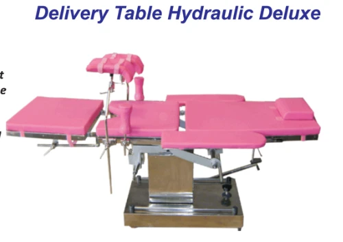 Delivery table — hydraulic deluxe — catalogue photograph