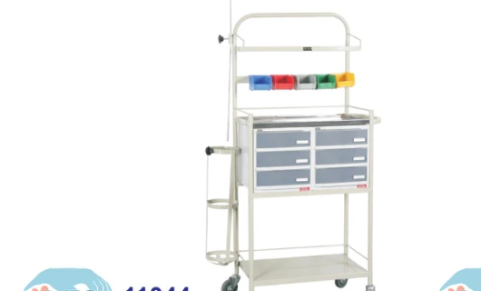 Crash cart — ABS drawers — catalogue photograph