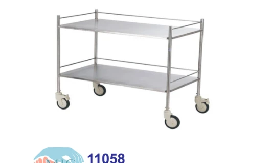 Instrument trolley — all stainless steel — catalogue photograph