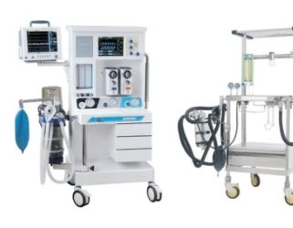Anaesthesia workstation & trolley — catalogue photograph